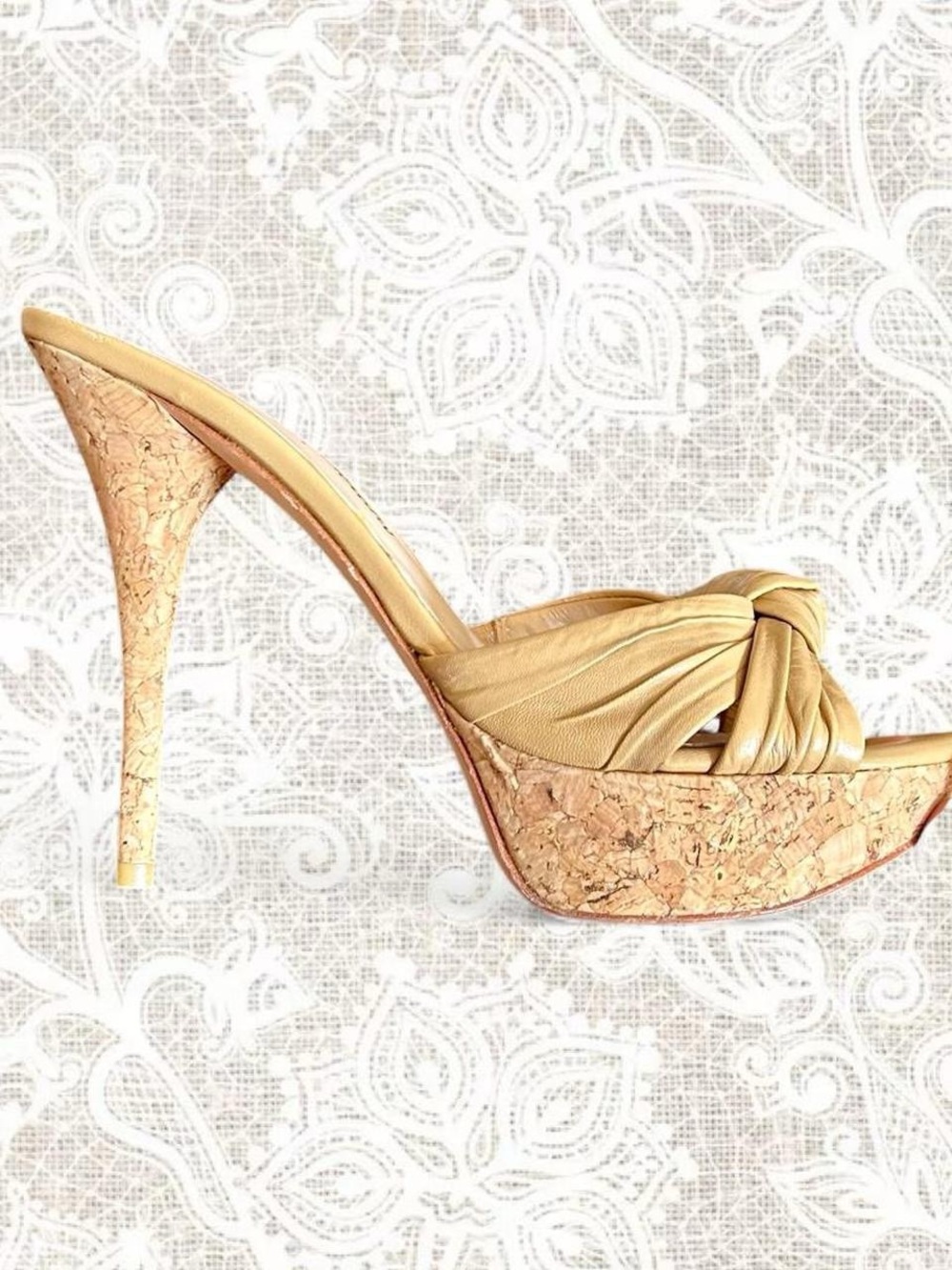 Guess by Marciano Cork Platform Heel Mules